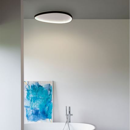 Ideal Lux - LED Stmívatelné stropní svítidlo GEMINI LED/42W/230V pr. 81 cm CRI 90 černá