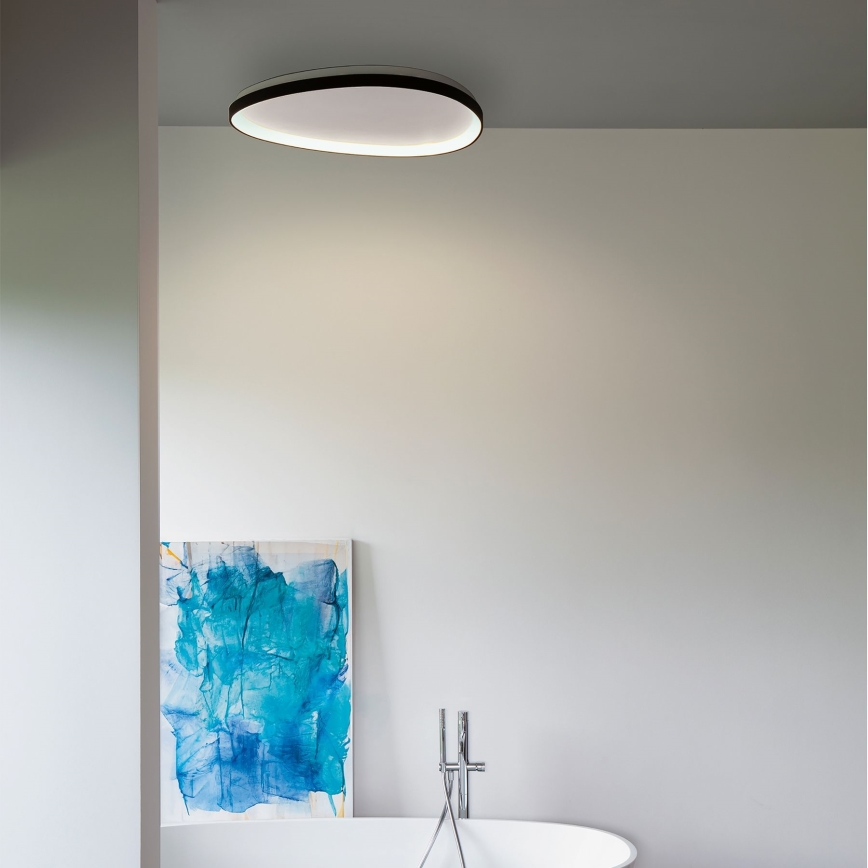 Ideal Lux - LED Stmívatelné stropní svítidlo GEMINI LED/42W/230V pr. 81 cm CRI 90 černá