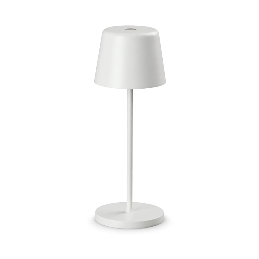 Ideal Lux - LED Stmívatelná dotyková venkovní stolní lampa CUTE LED/2,5W/3,7V USB 2200-2700K IP65 bílá
