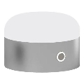 Ideal Lux - LED Stmívatelná dotyková stolní lampa MIGNON LED/5W/5V 1500 mAh pr. 10 cm CRI 90 lesklý chrom