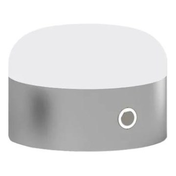 Ideal Lux - LED Stmívatelná dotyková stolní lampa MIGNON LED/5W/5V 1500 mAh pr. 10 cm CRI 90 lesklý chrom