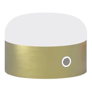 Ideal Lux - LED Stmívatelná dotyková stolní lampa MIGNON LED/5W/5V 1500 mAh pr. 10 cm CRI 90 mosaz