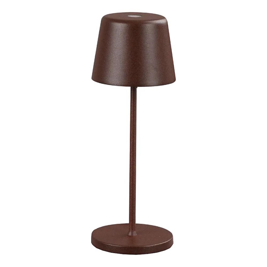 Ideal Lux - LED Stmívatelná dotyková venkovní stolní lampa CUTE LED/2,5W/3,7V USB 2200-2700K 3000 mAh IP65 hnědá