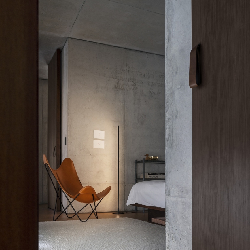 Ideal Lux - LED Stmívatelná stojací lampa YOKO LED/16W/230V CRI 90 černá