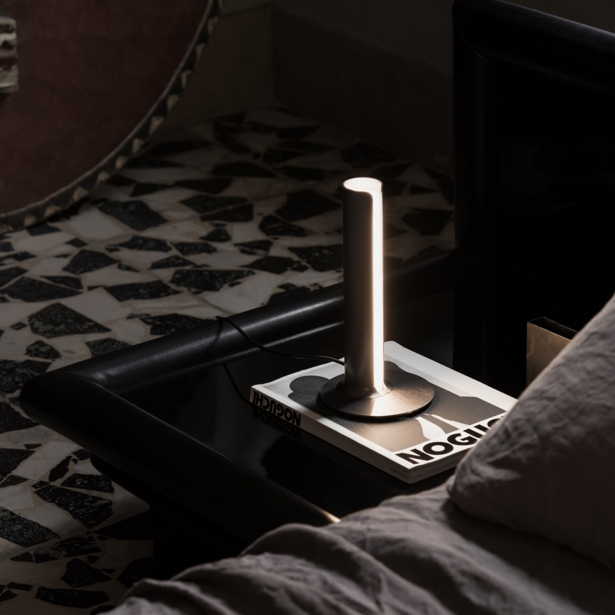 Ideal Lux - LED Stmívatelná stolní lampa DORICA LED/8W/230V CRI 90 černá