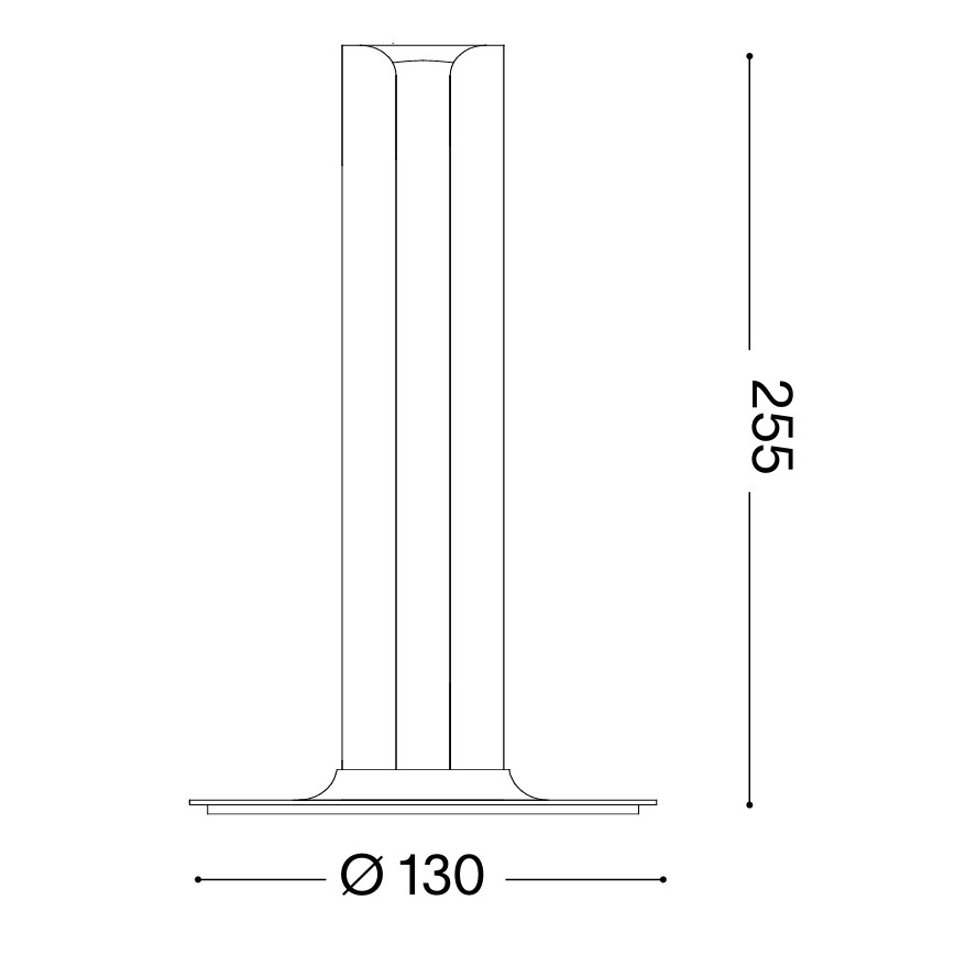 Ideal Lux - LED Stmívatelná stolní lampa DORICA LED/8W/230V CRI 90 černá