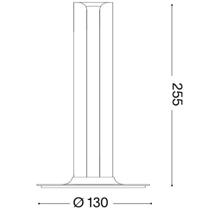 Ideal Lux - LED Stmívatelná stolní lampa DORICA LED/8W/230V CRI 90 oranžová