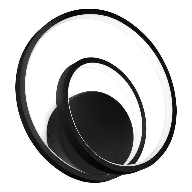 Ideal Lux - LED Stmívatelné nástěnné svítidlo OZ LED/28W/230V CRI 90 černá