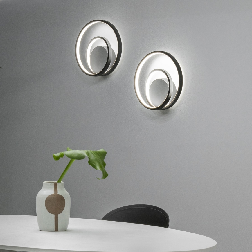 Ideal Lux - LED Stmívatelné nástěnné svítidlo OZ LED/28W/230V CRI 90 černá