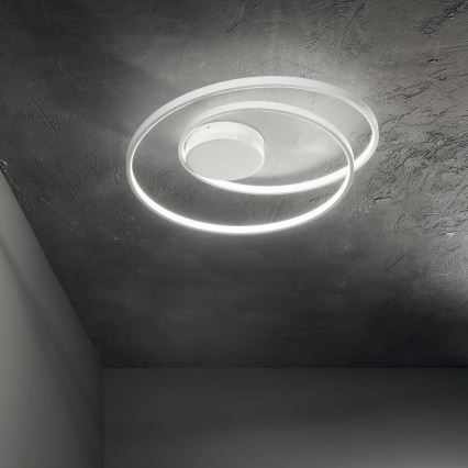 Ideal Lux - LED Stmívatelné stropní svítidlo OZ LED/48W/230V pr. 60 cm CRI 90 bílá