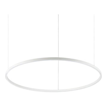Ideal Lux - LED Stmívatelný lustr na lanku ORACLE SLIM LED/42W/230V 4000K pr. 90 cm CRI 90 bílá