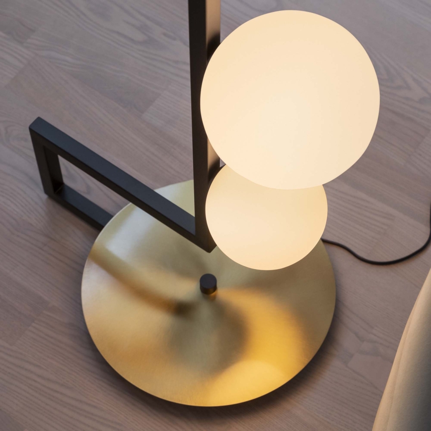 Ideal Lux - LED Stojací lampa BIRDS 5xG9/3W/230V černá/zlatá