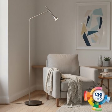 Ideal Lux - LED Stojací lampa DIESIS LED/4,5W/230V CRI 95 matný chrom