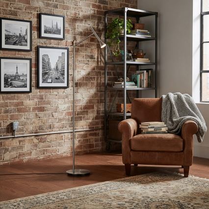 Ideal Lux - LED Stojací lampa DIESIS LED/4,5W/230V CRI 95 matný chrom