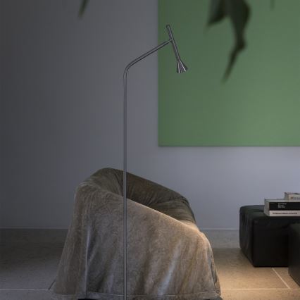 Ideal Lux - LED Stojací lampa DIESIS LED/4,5W/230V CRI 95 matný chrom