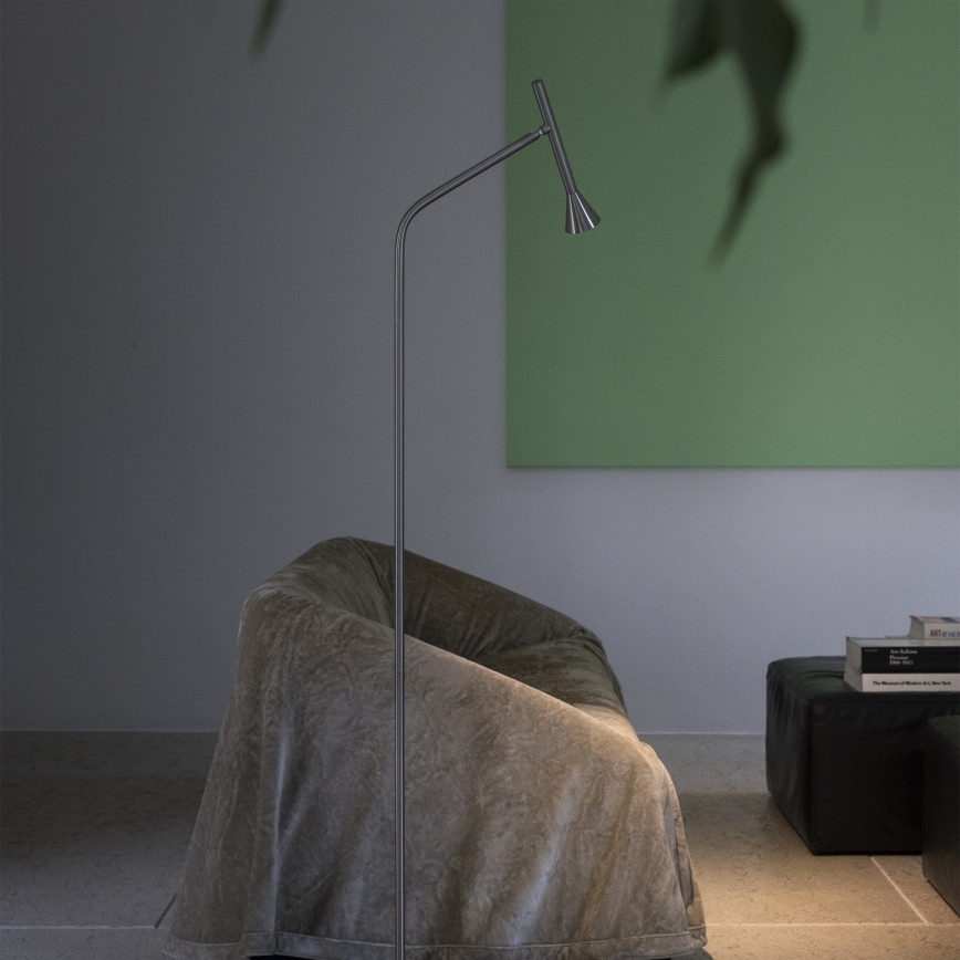 Ideal Lux - LED Stojací lampa DIESIS LED/4,5W/230V CRI 95 matný chrom