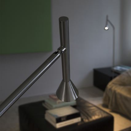 Ideal Lux - LED Stojací lampa DIESIS LED/4,5W/230V CRI 95 matný chrom