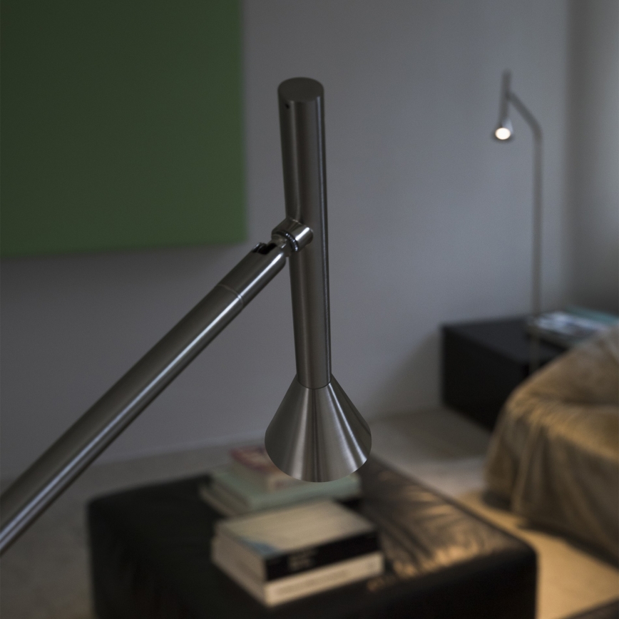 Ideal Lux - LED Stojací lampa DIESIS LED/4,5W/230V CRI 95 matný chrom