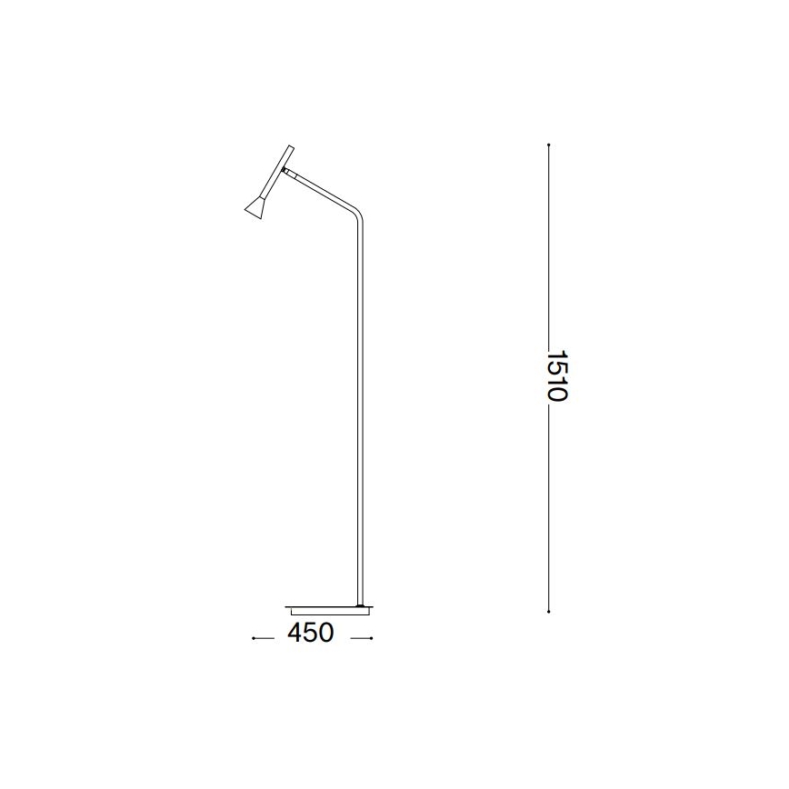 Ideal Lux - LED Stojací lampa DIESIS LED/4,5W/230V CRI 95 zlatá