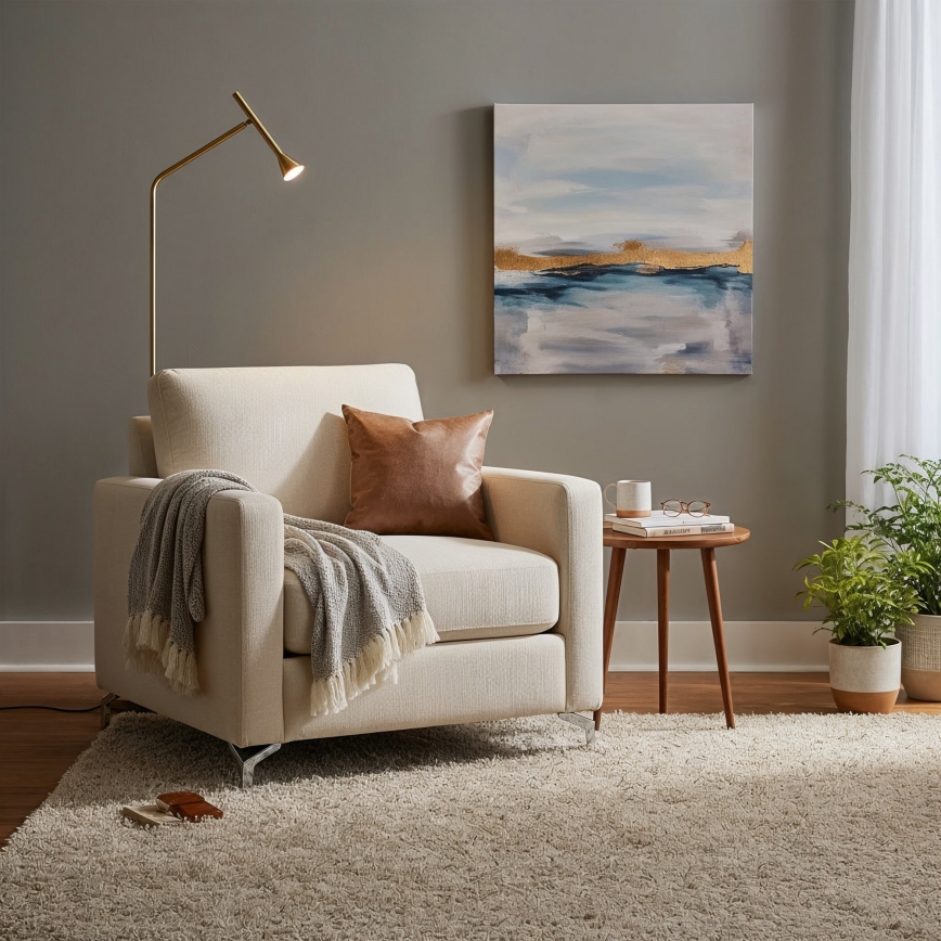 Ideal Lux - LED Stojací lampa DIESIS LED/4,5W/230V CRI 95 zlatá