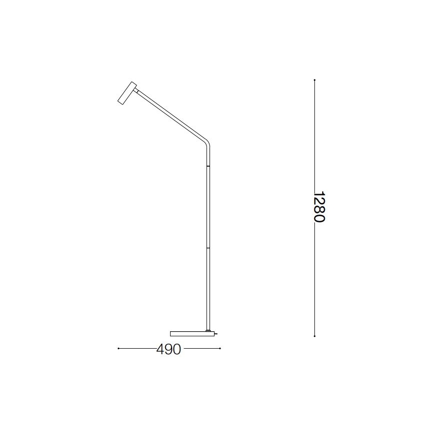 Ideal Lux - LED Stojací lampa EASY LED/3,5W/230V CRI 90 mosaz
