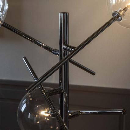 Ideal Lux - LED Stojací lampa EQUINOXE 4xG4/2W/230V lesklý chrom/čirá