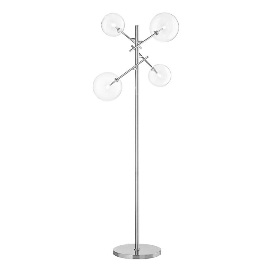 Ideal Lux - LED Stojací lampa EQUINOXE 4xG4/2W/230V lesklý chrom/čirá