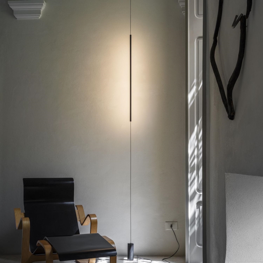 Ideal Lux - LED Stojací lampa FILO LED/14W/230V 2700K CRI 90 černá