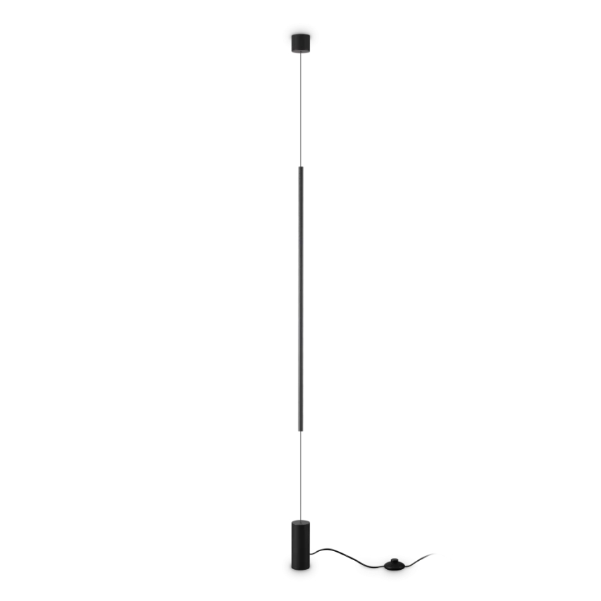 Ideal Lux - LED Stojací lampa FILO LED/14W/230V 2700K CRI 90 černá