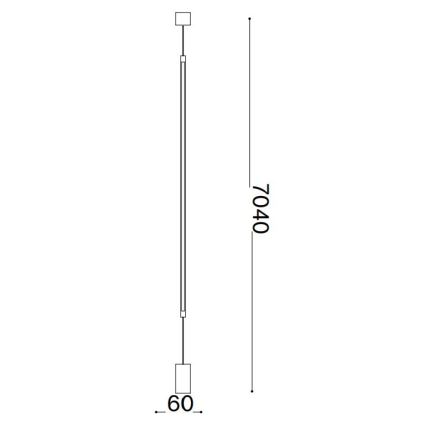 Ideal Lux - LED Stojací lampa FILO LED/14W/230V 3000K CRI 90 bílá