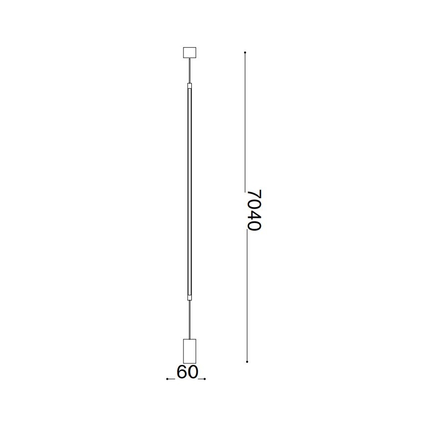 Ideal Lux - LED Stojací lampa FILO LED/14W/230V 3000K CRI 90 bílá