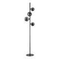 Ideal Lux - LED Stojací lampa PERLAGE 4xG9/3W/230V černá/kouřová černá