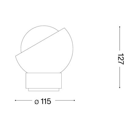 Ideal Lux - LED Stolní lampa BLOOM 1xG9/3W/230V černá