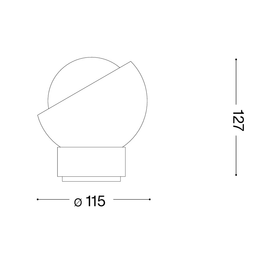 Ideal Lux - LED Stolní lampa BLOOM 1xG9/3W/230V černá