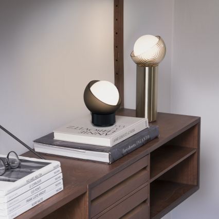 Ideal Lux - LED Stolní lampa BLOOM 1xG9/3W/230V zlatá/kouřová béžová