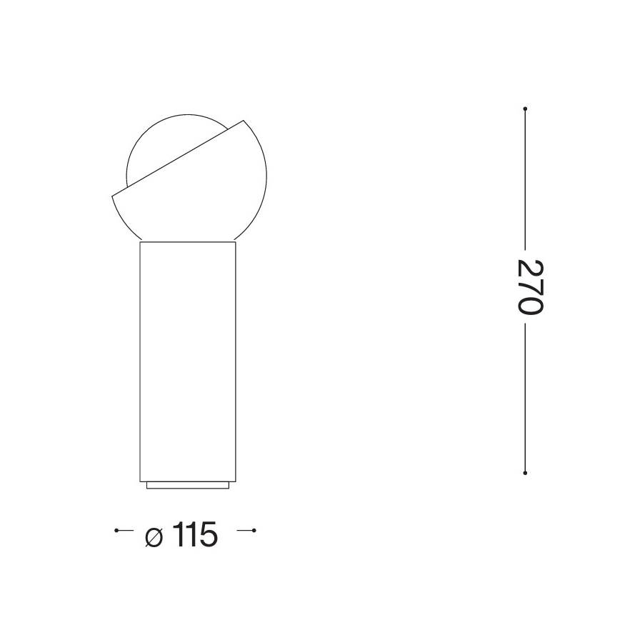 Ideal Lux - LED Stolní lampa BLOOM 1xG9/3W/230V zlatá/kouřová béžová