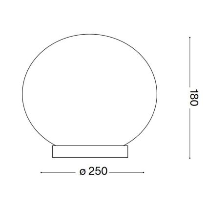 Ideal Lux - LED Stolní lampa CANDY 1xG9/3W/230V pr. 25 cm bílá