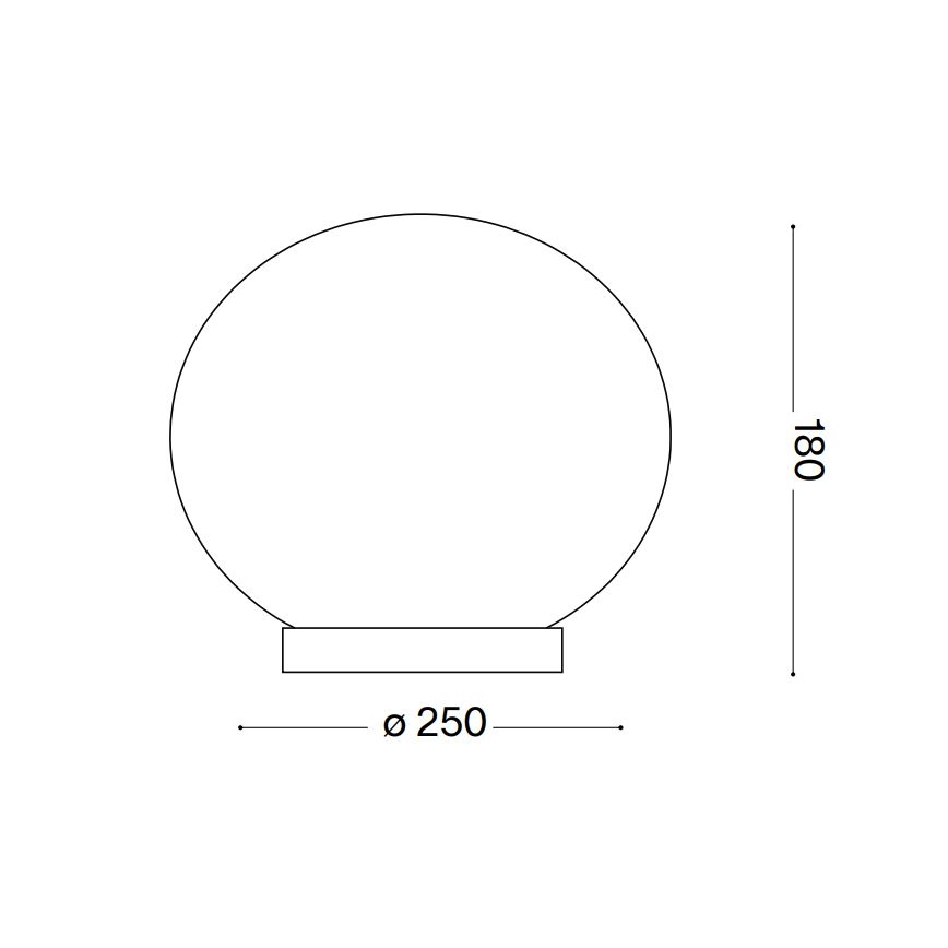 Ideal Lux - LED Stolní lampa CANDY 1xG9/3W/230V pr. 25 cm bílá