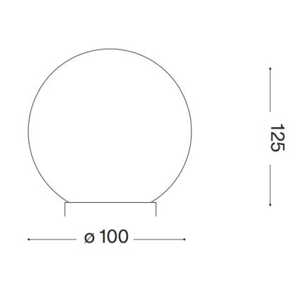 Ideal Lux - LED Stolní lampa CARTA 1xG9/3W/230V pr. 10 cm bílá