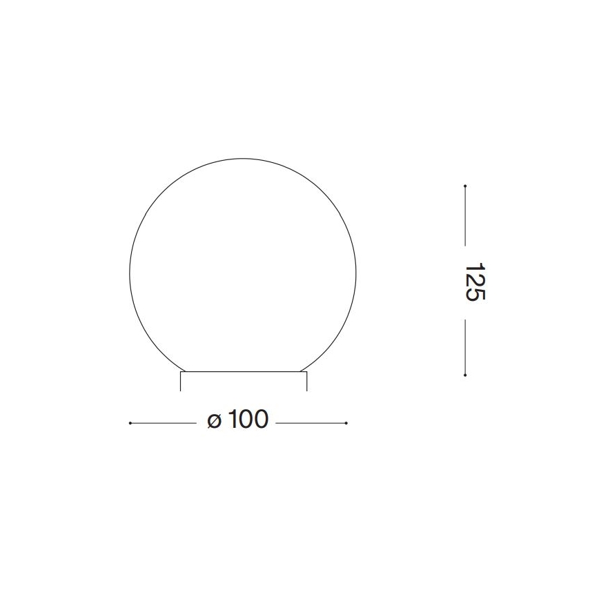 Ideal Lux - LED Stolní lampa CARTA 1xG9/3W/230V pr. 10 cm bílá