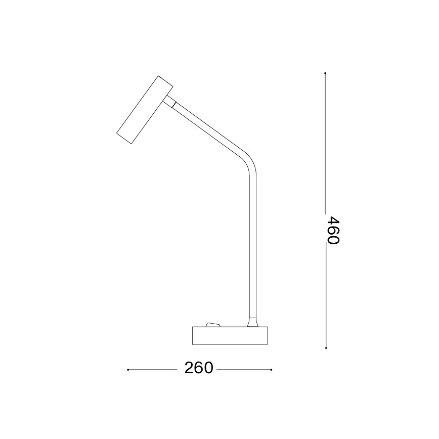Ideal Lux - LED Stolní lampa EASY LED/3,5W/230V CRI 90 bílá