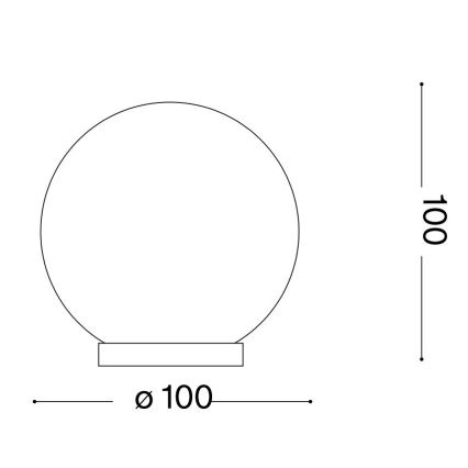 Ideal Lux - LED Stolní lampa MAPA 1xG9/3W/230V pr. 10 cm bílá