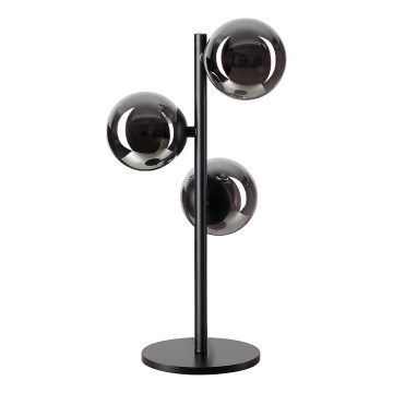 Ideal Lux - LED Stolní lampa PERLAGE 3xG9/3W/230V černá/kouřová černá