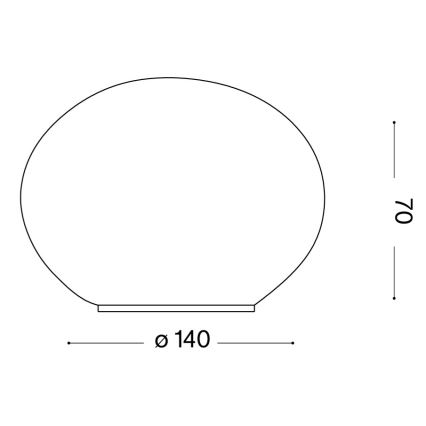 Ideal Lux - LED Stolní lampa SMARTIES 1xG9/3W/230V pr. 14 cm bílá