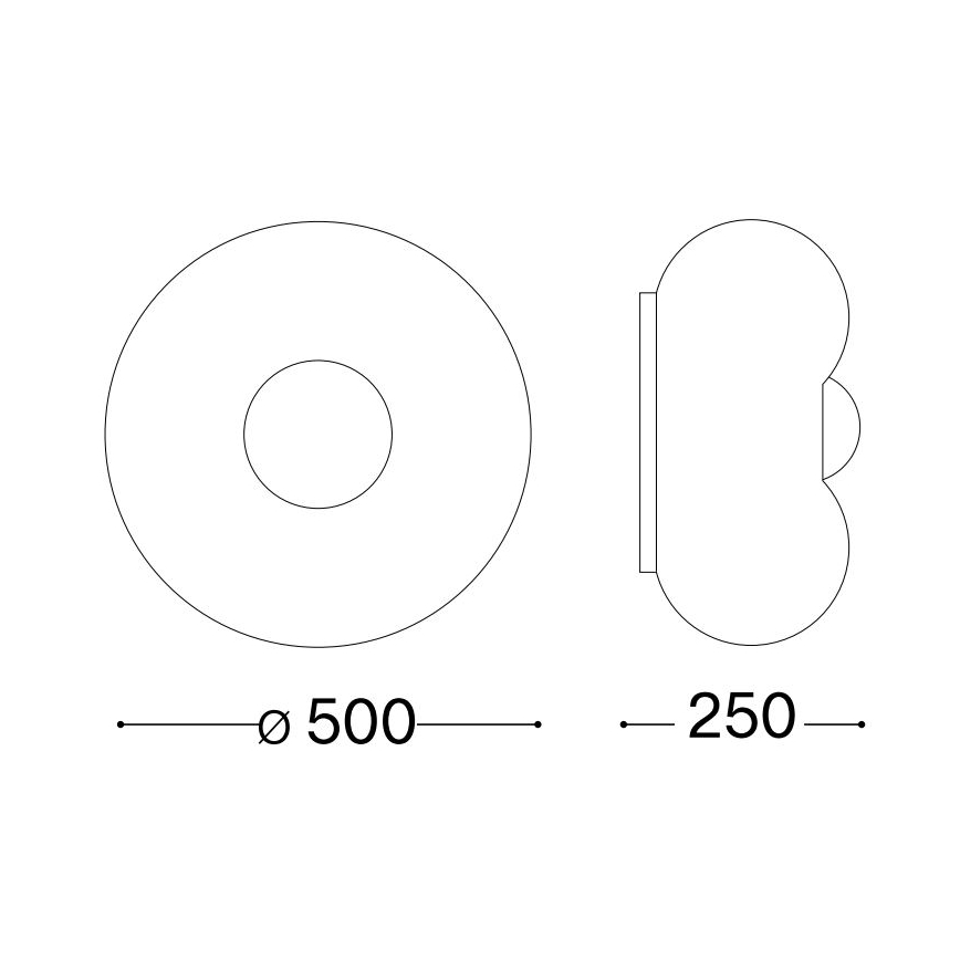 Ideal Lux - LED Stropní svítidlo ARIZONA 5xGX53/9W/230V pr. 50 cm bílá