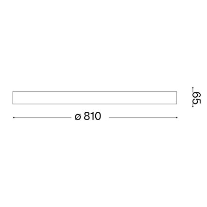 Ideal Lux - LED Stropní svítidlo GEMINI LED/42W/230V pr. 81 cm CRI 90 černá