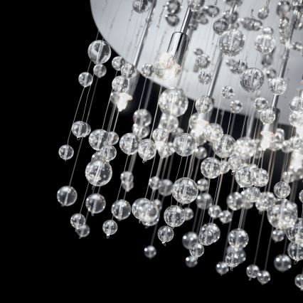 Ideal Lux - LED Stropní svítidlo NEVE 15xG9/3W/230V pr. 80 cm lesklý chrom