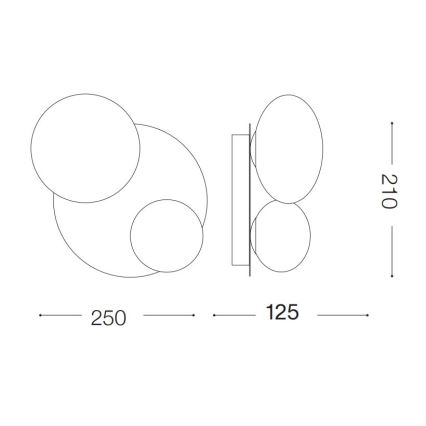 Ideal Lux - LED Stropní svítidlo NINFEA 2xG9/3W/230V bílá