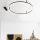 Ideal Lux - LED Stropní svítidlo ORACLE SLIM LED/38W/230V 3000K pr. 70 cm černá