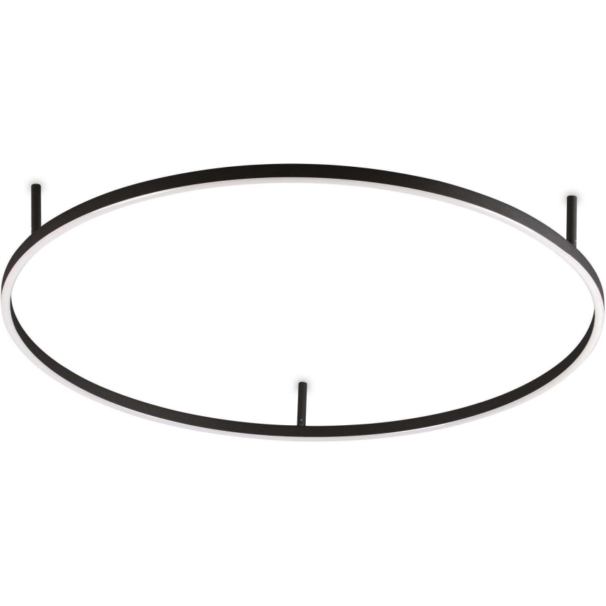 Ideal Lux - LED Stropní svítidlo ORACLE SLIM LED/53W/230V 3000K CRI 90 pr. 90 cm černá